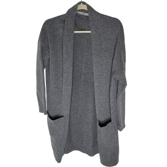 Athleta Gray Spirit Wool Cashmere Wrap Size Small Has Pockets Oversized - Picture 1 of 6